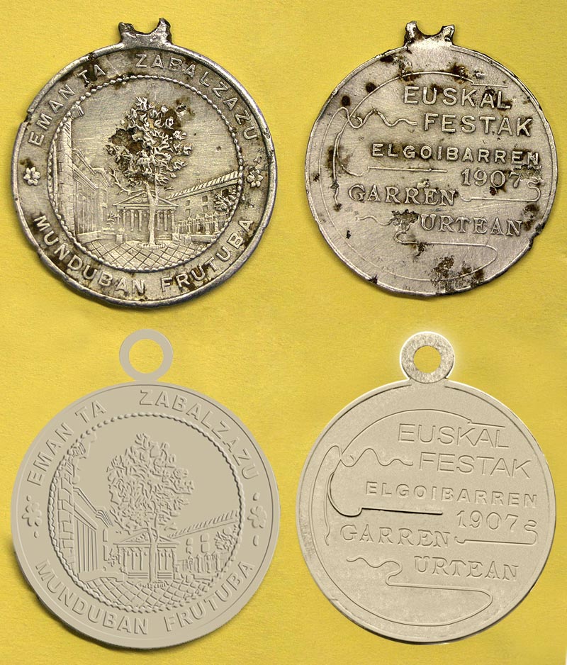 Medalla de las Fiestas Euskaras de 1907